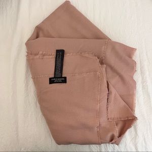 zara blush pink blanket scarf